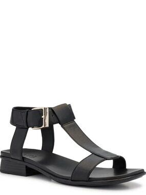 (NWT) Naturalizer - woman's black Easton wide width sandal (10 wide)